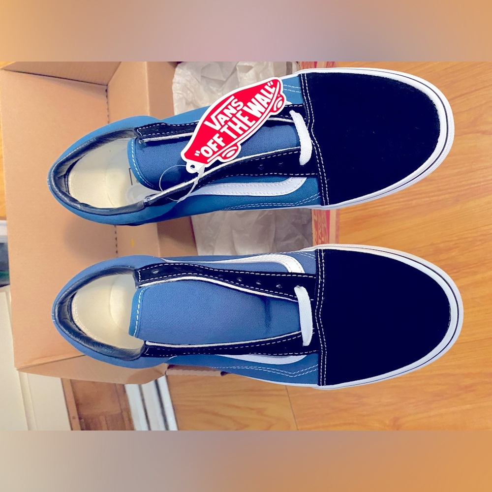 NWOT Vans Shoes Size 10 - Old School - Blue & Black
